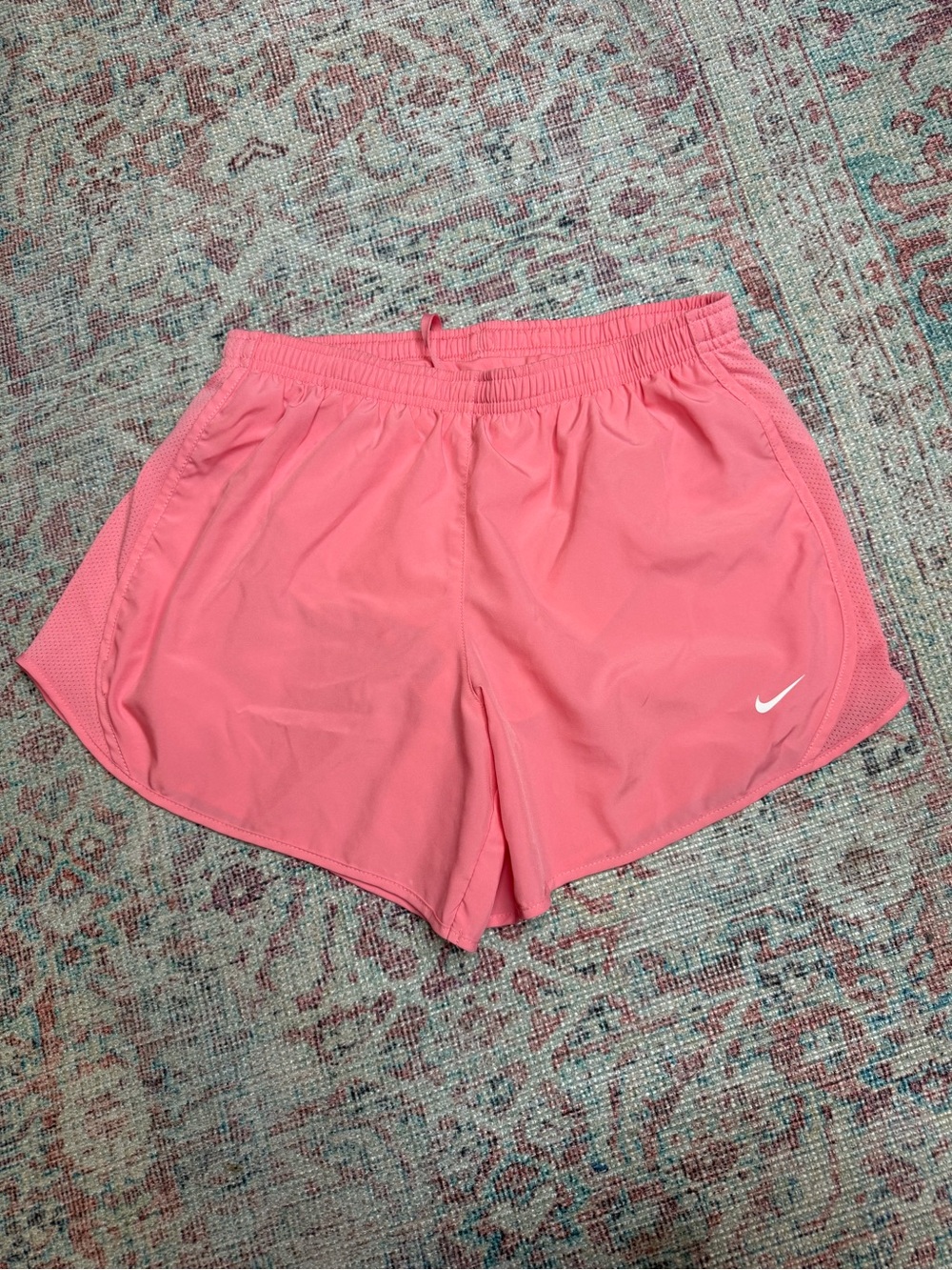 Nike Coral Pink girls Athletic Running Shorts